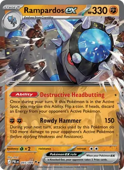 Rampardos ex, Pitch Black, no. 045