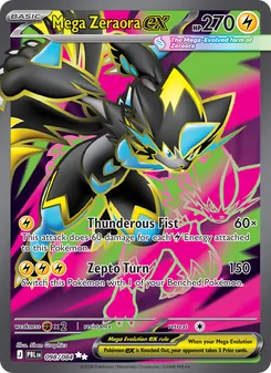 Mega Zeraora ex, Pitch Black, no. 098