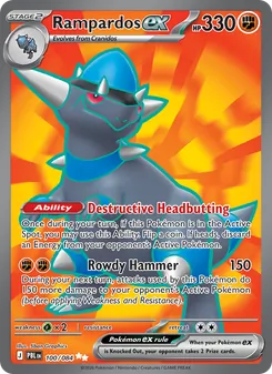 Rampardos ex, Pitch Black, no. 100
