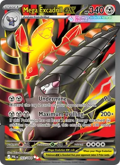 Mega Excadrill ex, Pitch Black, no. 103