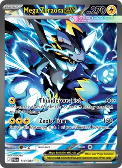 Mega Zeraora ex, Pitch Black, no. 114