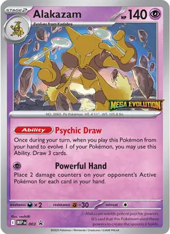 Alakazam, MEP Black Star Promos, n° 003