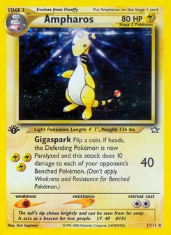 Ampharos, Neo Genesis, no. 1