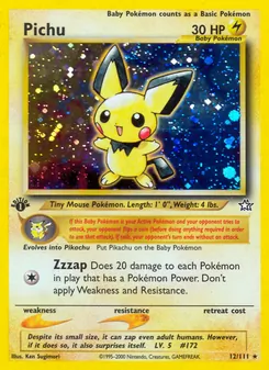 Pichu, Neo Genesis, no. 12