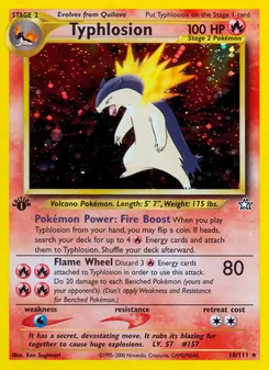 Typhlosion, Neo Genesis, no. 18