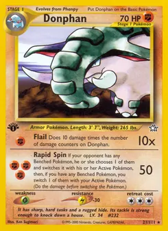Donphan, Neo Genesis, no. 21