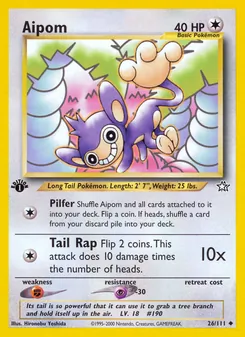 Aipom, Neo Genesis, no. 26