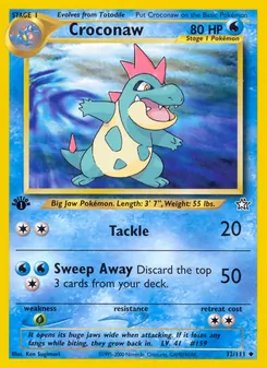 Croconaw, Neo Genesis, no. 32