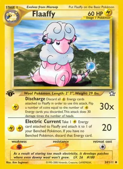 Flaaffy, Neo Genesis, no. 34