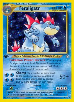 Feraligatr, Neo Genesis, no. 4