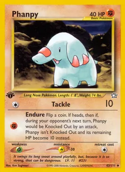 Phanpy, Neo Genesis, no. 43