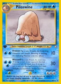 Piloswine, Neo Genesis, no. 44