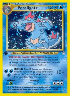 Feraligatr, Neo Genesis, no. 5