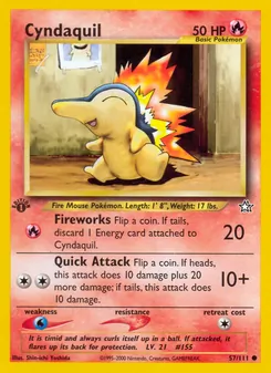 Cyndaquil, Neo Genesis, no. 57