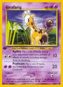 Girafarig, Neo Genesis, no. 58