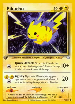 Pikachu, Neo Genesis, no. 70