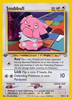 Snubbull, Neo Genesis, no. 74