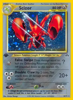Scizor, Neo Discovery, no. 10