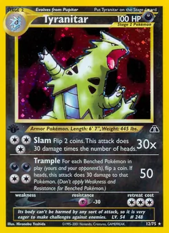 Tyranitar, Neo Discovery, no. 12