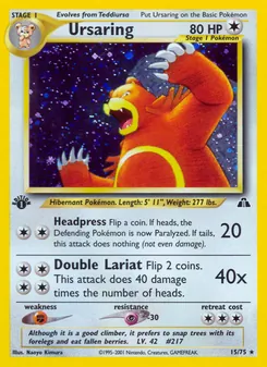 Ursaring, Neo Discovery, no. 15