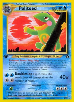 Politoed, Neo Discovery, no. 27