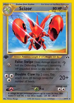 Scizor, Neo Discovery, no. 29