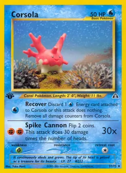 Corsola, Neo Discovery, no. 37