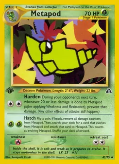 Metapod, Neo Discovery, no. 42