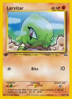 Larvitar, Neo Discovery, no. 57