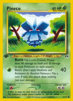 Pineco, Neo Discovery, no. 61