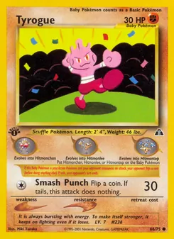 Tyrogue, Neo Discovery, no. 66