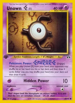 Unown [E], Neo Discovery, no. 67