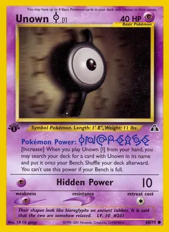 Unown [I], Neo Discovery, no. 68