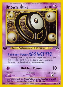 Unown [O], Neo Discovery, no. 69