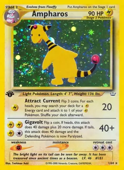 Ampharos, Neo Revelation, no. 1