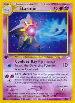 Starmie, Neo Revelation, no. 25