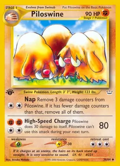Piloswine, Neo Revelation, no. 36