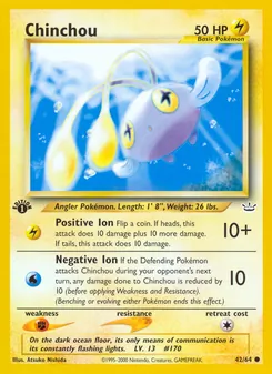 Chinchou, Neo Revelation, no. 42