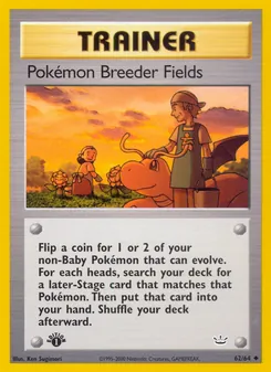 Pokémon Breeder Fields, Neo Revelation, no. 62