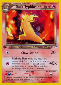 Dark Typhlosion, Neo Destiny, no. 10