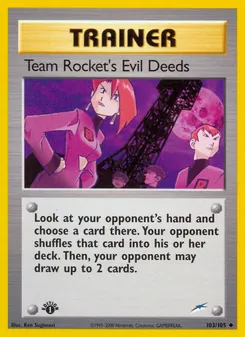 Team Rocket's Evil Deeds, Neo Destiny, no. 103