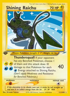 Shining Raichu, Neo Destiny, no. 111