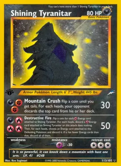 Shining Tyranitar, Neo Destiny, no. 113