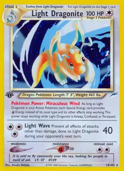 Light Dragonite, Neo Destiny, no. 14