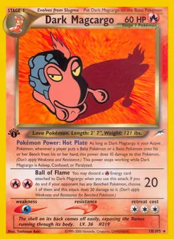 Dark Magcargo, Neo Destiny, no. 18