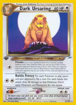 Dark Ursaring, Neo Destiny, no. 21