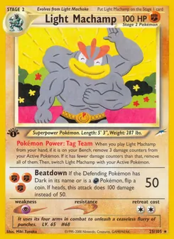Light Machamp, Neo Destiny, no. 25