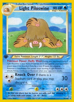 Light Piloswine, Neo Destiny, no. 26