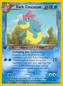 Dark Croconaw, Neo Destiny, no. 32