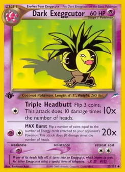 Dark Exeggutor, Neo Destiny, no. 33